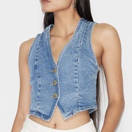 Aevelyn Jeans กางเกงกั๊กยีนส์รุ่น Jeans Vest เสื้อกั๊กยีนฟอก