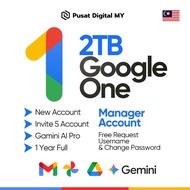 Google Drive 2TB Share to 5 Gmail – Original Family Sharing Lifetime Warranty | New Acc Custom Usern