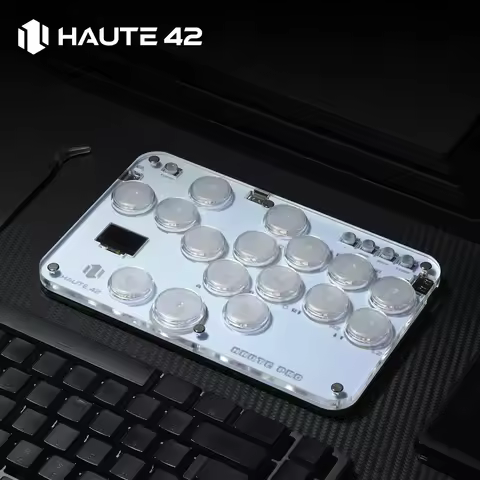 Haute42 Arcade Joystick Hitbox Leverless Controller Fight Sticks For PC / Ps4 /Switch Mini Hitbox Fi