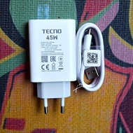 Tecno Camon 40 Charger Supports 45 Watt Fastcharging Hiper ChargeOriginal