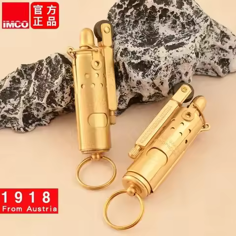 IMCO 5700 Pure Copper Trench Rod Kerosenes Lighter Personalized Retro Limited Edition Outdoor Windpr