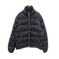 【二手】迪奧 (Dior) 羽絨服，斜紋提花布料，貨號 943C449A446，黑色尼龍羽絨服，男款，二手
