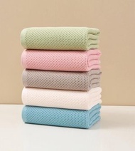 MonoRed - 純棉柔軟華夫格大浴巾 豌豆綠（140X70cm）