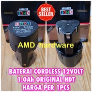 Baterai Battery Bor Cordless 12V 12 Volt JLD batere (Mailtank NRT Benz Ryu Doliz Modern Wipro DCA)