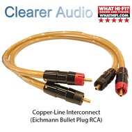 CLEARER AUDIO COPPER-LINE ALPHA INTERCONNECT SPECIFICATION 0.5M ( Eichmann Bullet RCA )