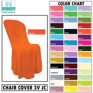 3V JC Interlock Chair Cover for Standard Chair (3V) Dining Chair Cover Seat Cover For Wedding Party Sarung Kerusi Makan Cover Kerusi Makan sarung kerusi, bilik meeting, bilik mesyuarat, sekolah, bilik guru, dewan, exhibition durable, easy installation