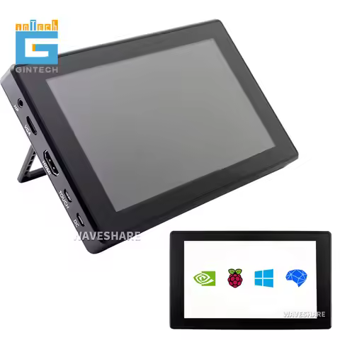 7inch HDMI LCD (H) 7inch Capacitive Touch Screen LCD (H), 1024×600, HDMI, IPS, case is optional, Var
