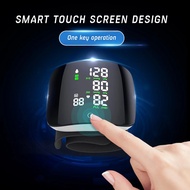 Touch LCD Screen Digital Wrist Blood Pressure Monitor Smart Voice Chargeable Automatic Tonometer Hea