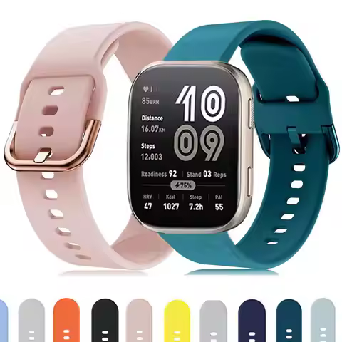 Silicone Strap For Amazfit Bip 6 5 Bip6 Smart Watch Quick 22mm Sports Breathable Wristband For Amazf