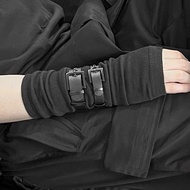 y2k y2k Accessories y2k Sleeve y2k Gloves y3k Asian Culture Dark Half Finger cos Two-Dimensional Pun