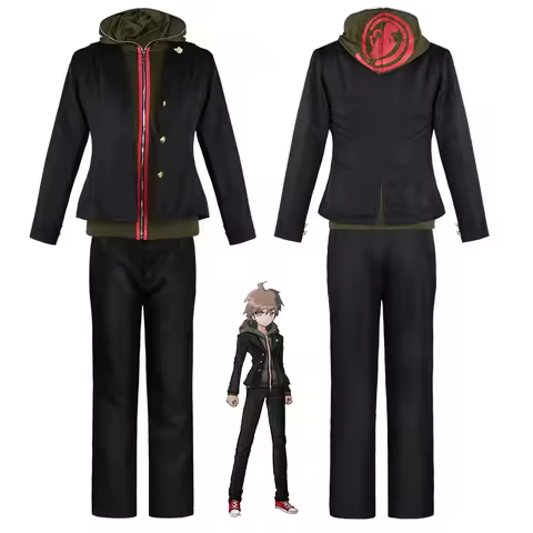 Anime Naegi Makoto Cosplay Costume Super Danganronpa Uniform for Men Halloween Party Outfits Fabric