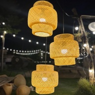 Đèn Lồng Mây Tre Đan 3 tầng D30 H30