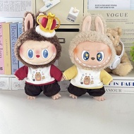 Suitable for LABUBU Vinyl Doll 17cm38cm37cm LABUBU Trendy Play Baby Clothes French Fries Bear Baby C