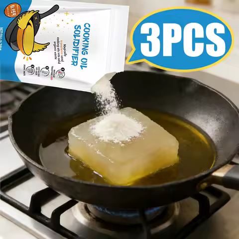 Natural Cooking Oil Solidifier Powder Grease & Fry Oil Hardener for Easy Disposal Vegetable Canola O
