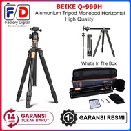 Tripod BEIKE Q-999H Q999H 999 H Monopod Horizontal Aluminum Tripod