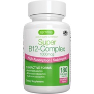 Kompleks Vitamin B12 Sublingual Igennus 1000mcg, Metilkobalamin Termetil, Adenosilkobalamin & Hidrok