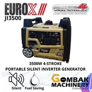EUROX JI3500 3.5kw Silent Inverter Petrol Generator - Recoil Start -Heavy Duty -6 Months Warranty