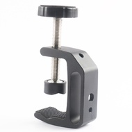 Large C-Clamp Aluminum Alloy Q-Shaped Fixed Desktop Clamp Holder C-Clamp Flash Camera Tripod Photogr