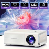 MAOHUTER Home Cinema Mini Projector-3D Preparation, 1080P Full HD, 3,0000 Hours, Automatic Twisted C