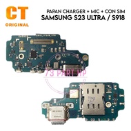 Charger Board + Mic + Con Sim - Samsung Galaxy S23 Ultra S918/ SM-S918B/ SM-S918B/DS SM-S918U/ SM-S9