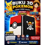 POKEMON BOOK ONE PIECE BOOK BINDER 3D SLIDE 6 CARDS