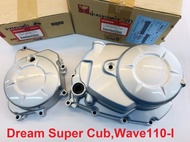 ฝาครอบเครื่อง ฝาครัช+จานไฟ Wave110-I Dream super cub เวฟ110-i ดรีม คัฟ แท้ศูนย์HONDA100%