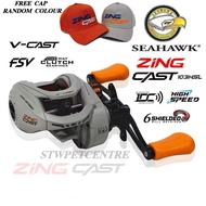 Seahawk Reel Zing Cast 103HSL Sound Like DC (Free Cap) With Attractive Drag Cliker