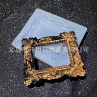 European Style Embossed Mirror Frame Photo Frame Silicone Fondant Mold DIY Baking Cake Decoration Ch