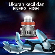 MINI CAR PROJECTOR YELLOW LED LIGHTS 2 PCS H9 H16 H11 PAIR OF FOGLAMP HB4 9006 WHITE CONTENTS H8