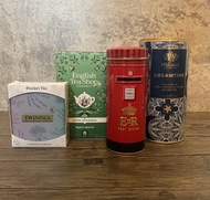 英國茶葉葉包一套4件：英國 Whittard Chelsea Dreamtime Instant Tea 美夢時刻即溶茶 + English Tea Shop organic mighty match