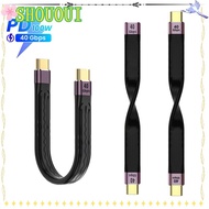 SHOUOUI Data Cable Flexible Fast Charging Cable E-Marker USB 4.0 Gen3