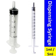 1ml / 5ml Dispensing Syringe without needle ❤️ Pet Bird Feeding Syringe ❤️ Blunt Syringe ❤️ Non-Ster