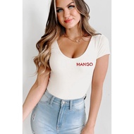 T-shirt import bodycon/T-Shirt top tshirt/T-Shirt bodyfit Women/T-Shirt tee - U neck dan V neck kaos