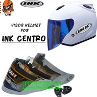Kaca Helm INK CENTRO Flat Visor Helmet Ink Centro Jet Red Gold Hitam Blue