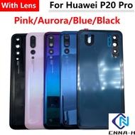 1 Pcs Battery Back Cover Glass Rear Door Replacement Housing With Adhesive For Huawei P20 Lite / P20 Pro