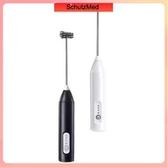 Egg Beater Speed Adjustable Milk Frother Handheld Electric Foam Maker Rechargeable Mixer with 2 Stai