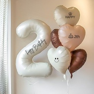 Birthday Decoration Number Balloon with Rope Number Balloon Children Non-toxic Party Family Birthday
