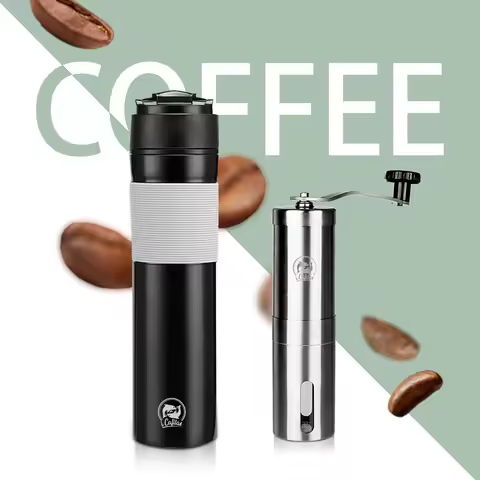 Recafimil 350ML French Press Portable Coffee Press Maker Tarvel With Coffee Plunger Filter Mug Pot G