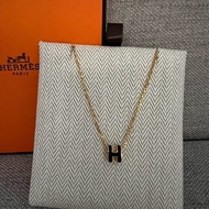 Hermes mini pop h 黑金頸鏈