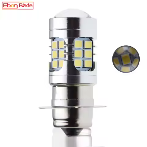 1Pcs P15S P15S-25-1 1151 LED Motorbike Headlight Bulb 3030 30SMD 6V/12V White 6000K Moto Scooter Mop