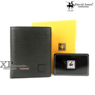 IMPORTED BRANDED GENUINE LEATHER MEN'S WALLET | DAVID JONES 00029 50-05 - BLACK CHEAPEST
