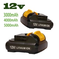 Brand new 12V 3.0Ah 4.0Ah Lithium-ion Battery Replacement Li-ion Batteries for Dewalt DCB120 DCB124