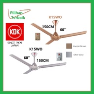 KDK K15WO / K15WO-SL Ceiling Fan 60" / 150cm