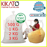 YUGANA HOME Toxic Free Bean Bag Sofa Chair Refill Beads Filling Filler Polystyrene Poly Foam Beads 500g 1kg 2kg 3kg / Isi Biji Kabus Putih Lazy Sofa Bean Beg Kerusi Malas Packaging Pillow Ready Stock Made in Malaysia Local Seller 懒人沙发粒粒保丽龙抱枕