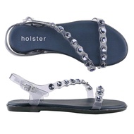 Holster Lola Clear Midnight Blue HST315CMB รองเท้าส้นแบนแบบรัดส้น