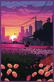 "Follow the Flower Road" Nature vs City Inspired Journal - Your Pathway to a Blooming Imagination (6
