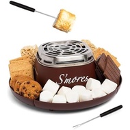 Tabletop Indoor Smores Kit Trays Marshow NightSupplies Brown Electric S'mores-makers