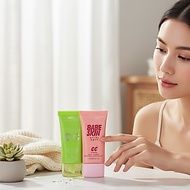 (Express Delivery Available) CC Cream Skin Care to be a beautiful girl Green And Pink 40 ml.