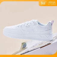 361 Degrees Women White Shoes Board Shoes Couple Thick-Soled Casual 682116623
