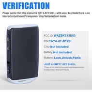 Keyles Entry Car Key Fob Case Shell Cover Replacement for Mazda CX-3 CX-5 2020 2021 WAZSKE13D03 P/N: